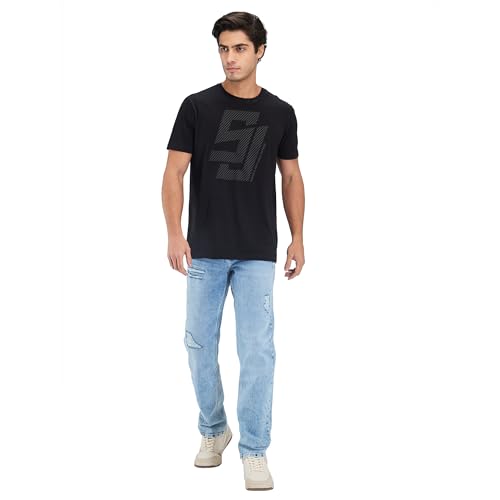 Image of Spykar Men's Ricardo Comfort Fit Mid Rise Casual Jeans
