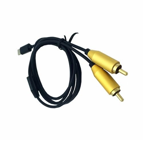 Yjcnelcr Cable adaptador USB C tipo C para teléfono, tablet, cine en casa, amplificadores, altavoces, estéreo de coche