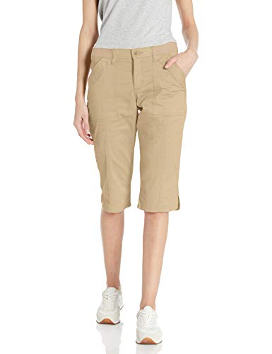 Lee Women's Flex-to-Go Utility Skimmer Capri Pant, Safari, 6
