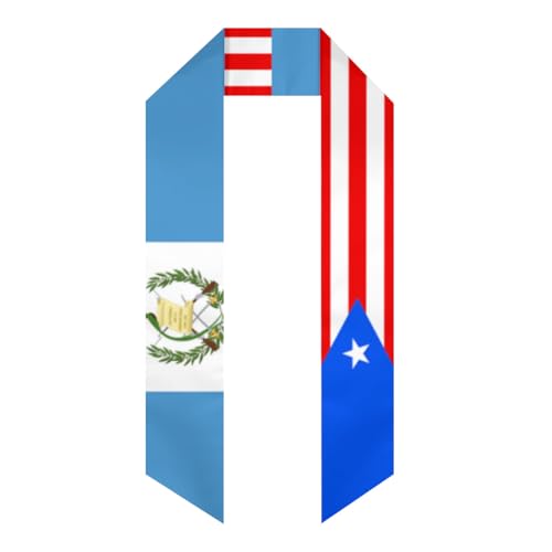 Guatemala Guatemalans Puerto Flag Graduation sash Thickened sash flag graduation stole for International Student flag scarf