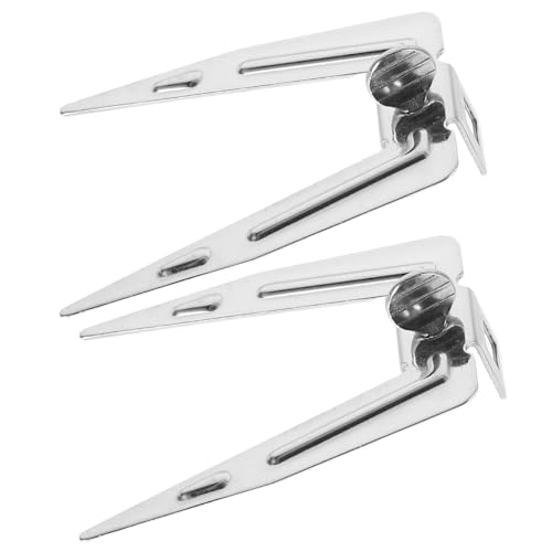 Happyyami 2Pcs Rotating Stainless Steel Skewers for Grilling and Roasting Air Fryer Bbq and Oven Versatile Cooking Forks for Chicken Meat and Seafood for Indoor and Outdoor