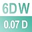 0.07-D-6D W Black 0.07-D-6D W Black
