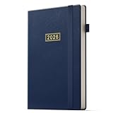 DeDe Bee Kalender 2026 Wochenplaner, Terminplaner buchkalender, A5 Gebundene Ausgabe Tagebuch, Mehrsprachiges, 1 Woche 2 Seiten, Januar 2026 - Dezember 2026 (Blau)