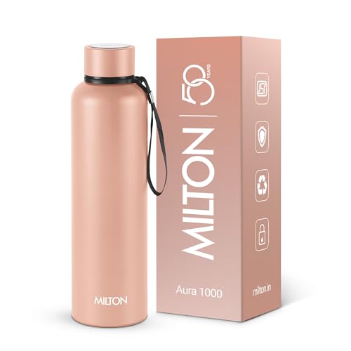 Milton Aura 1000 Thermosteel Water Bottle, 24 Hr Hot and Cold I L...