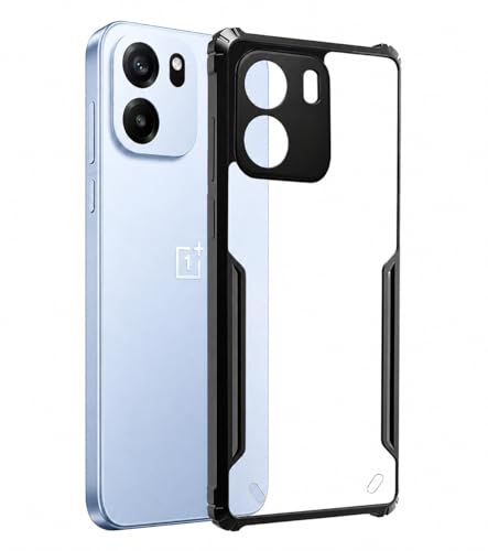 Image of SPAZY CASE OnePlus Nord CE 6 5G Back Cover | Transparent Crystal Clear Hard PC Back Case with TPU Bumper, Drop Protection Case Cover for OnePlus Nord CE 6 5G