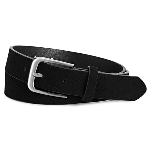 Image of WHIPPY Women Casual Leather Belt for Jeans Pants, Fashion Ladies Waist Dress Belt