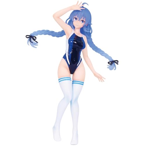 Tongyundacheng Roxy Migurdia Figure Eris Greyrat Action Figure Anime Standing PVC Model Swimsuit Girl Statue Cartoon Desktop Collection Anime Decorative Ornament, 19cm