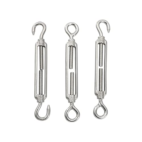 Cable Tensador, Acero Inoxidable 304, Ajustable Con Ganchos y Ojales M4-M12 (Ojo a Ojo, M5) miniatura 1