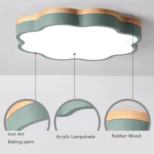 Plafonnier créatif Nordique avec éclairage LED uniforme pour chambre - 8