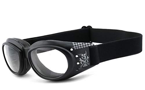 Motorradbrille King Kerosin KK175 Sonnenbrille in Schwarz