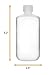 EISCO Reagent Bottle, 250ml - Narrow Mouth with Screw Cap - Polypropylene - Translucent Labs