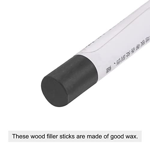 sourcing map Holz Wachs Füllstab, Möbel Buntstifte Holz Reparatur Wachs Füllstab Ausbessern Wachs Farbe Stifte für Kratzer Löcher Boden Laminat Tische Schreibtische, Medium Dim Grau