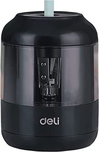Electric Pencil Sharpener,2 Years Warranty,Battery Pencil Sharpener,5000 Times for Tungsten Steel Blade,Kids Friendly,Great Gift(Black) - Black