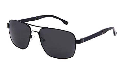 FV Vintage Classic Polarized Sunglasses for Men Women Aviator Navigator Metro around Square Rectangular Designer Style