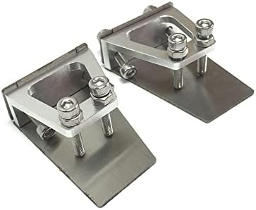 1Pair 30x40x13.5mm CNC Trim Tab Flaps Stainless Steel+Aluminum Spare Parts for 60-75cm RC Speedboat FSR-O Boat