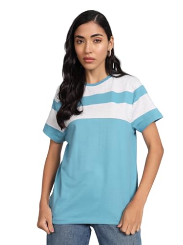 Image of THE DRY STATE Women Half Sleeves Cotton Tshirt
