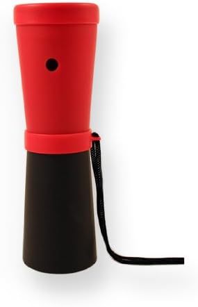 Storus SuperHorn World's Loudest Breath Powered Horn | Used for Safety, Celebrations, Sporting Events, Camping, Hiking and More | Red and Black | 6.75 Inches Long, 2.6 ounces, 1 pc