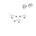 River Island Jewelry – “3 Pairs” Stainless Steel 2mm Tiny Ball Stud Earrings