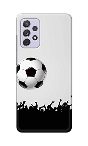 Image of Printed Hard Back Cover Case for Samsung Galaxy A72 Back Cover (Football Icon) -1302