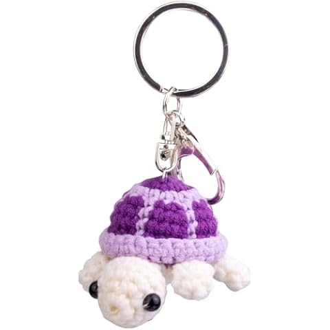 MuMyer Positive Turtle Crochet Keychain Gift Cover