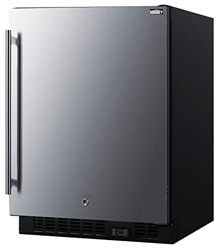 Summit Appliance ALFZ53 24" Wide Built-In All-Freezer, ADA Compliant; 3.67 cu.ft. Capacity, Frost-free Operation; Stainless Steel Door, Digital Thermostat, Temperature Memory Function on Fridge.com