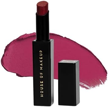House of Makeup Hydrating Matte Lipstick | Good on You Matte Lipsticks in shade Deep wine (ROUGE TO SUCCESS) LEAD FREE, PARABEN FREE, VEGAN