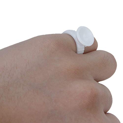 Arrord Professional Glue Rings Eyelash Extension Lash Extensions Tattoo Kit Disposable Adhesive Pigment Holders Ring Glue Holder Tools Supplies 500 Pcs #TOP5