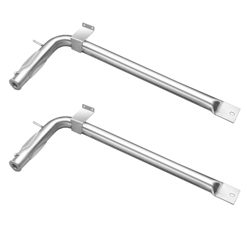 Zemibi Viking PB050012 Lot de 2 brûleurs de four en acier inoxydable pour EVGIC305 VGIC365 VGRC605 VGSS480 VGIC367 VGSC300 VGSC305 VGSS300 Pièces de la gamme Viking 43,2 cm