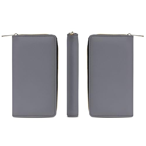 Fashion Decor Wallet, Long PU Zipper Wallet, Travel Purse Fashion Design, Huge Storage Capacity PurseGery3