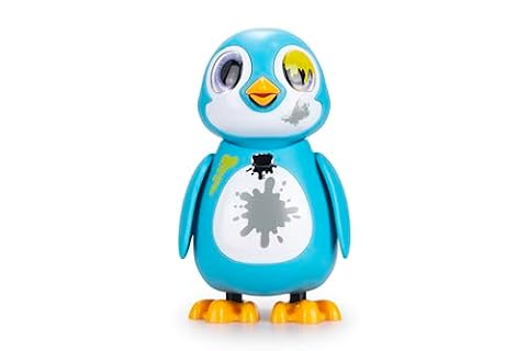 Silverlit - Rescue Pingouin - Interaktywny Pingwin w kolorze niebieskim z 20 różnymi emocjami - Efekty dźwiękowe i świetlne - Od 5 Lat