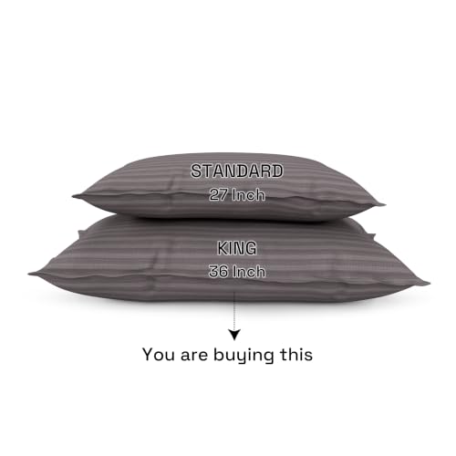 Image of Wakefit 100% Cotton Pillow Cover Set of 4 | 200 TC Soft & Breathable Pillow Cases | King Size 19 x 36 Inch | Skin Friendly, Durable & Gentle Machine Washable | Eiffel Tower