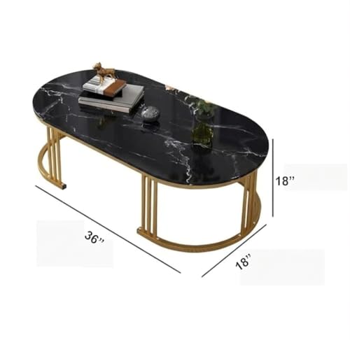 Image of Coffee Table Centre Table (FBLACK Gold)