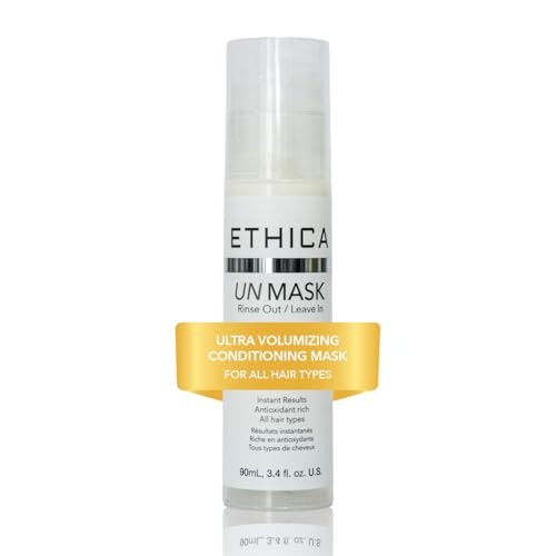Ethica Beauty Unmask Leave In Conditioner. Deep Conditioning & Volumizing with Molecular Repair, Hair Mask, 3.4 oz