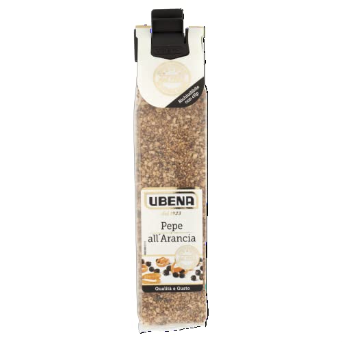 UBENA, Pepe all'Arancia, Ideale per Piatti a Base di Pesce e Verdure, Formato Clip Sachet da 31 gr