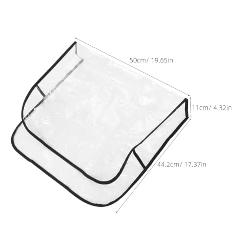 Cubiertas para silla de peluquería transparentes de 50x44x11cm 3
