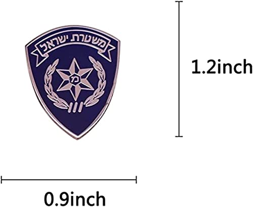 Image of Israel Police Enamel Pin Brooch Cartoon Metal Brooch Pin Badge Lapel Pins Fashion Jewellery Gifts for Clothes Bags Hat Denim Jewelry Accessories