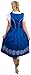 3-Piece Blue Dirndl Dress Set for Women – Long Traditional German Oktoberfest Outfit
