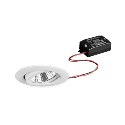 Plafonnier LED Brumberg 6W blanc chaud pour encastrement discret