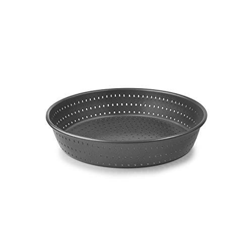 IBILI Moule à Tarte Perforé Crous 24 cm, Acier, Noir, Taille Unique