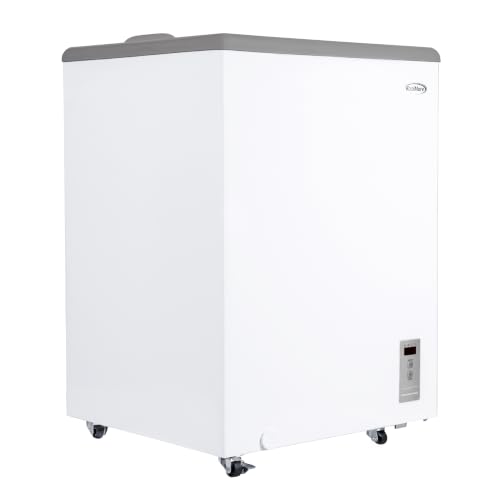 Image of KoolMore 24 in. Commercial Flat Top Ice Cream Display Freezer, NSF Listed, 5 Cu. Ft. in White
