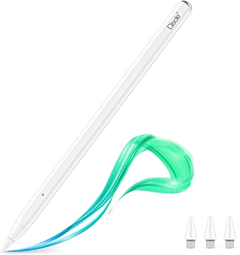 Tilt Sensitivity Palm Rejection Ciscle Stylus Pencil Compatible for Apple iPad(2018-2022) 10/9/8/7/6th, iPad Pro 11"&12.9" 6/5/4/3, Air 5/4/3rd, mini 6/5th Generation, High Precise Writing/Drawing Pen