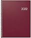 Produktbild BRUNNEN 1076101292 Buchkalender Manager Wt 7 - weektimer, 2 Seiten = 1 Woche, 21 x 26 cm, Kunststoff-Einband weinrot, Kalendarium 2022, Wire-O-Bindung