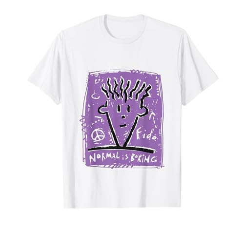 Photo de Fido Dido Purple Face Normal est ennuyeux T-Shirt