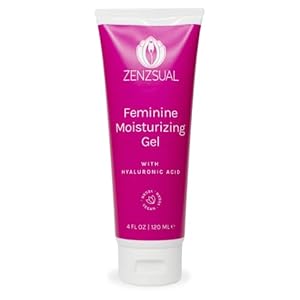 ZENZSUAL Gel with Hyaluronic Acid for Intimate Dryness, Itchin and Burning Sensation, Water Base,100% Vegan, NO Glycerin, NO Parabens. (120 ml – 4 Oz)