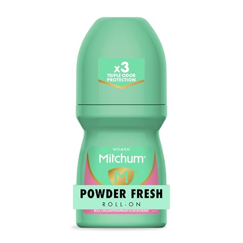 Image of Mitchum Women's Antiperspirant Deodorant Roll-On, Powder Fresh, 1.7 oz