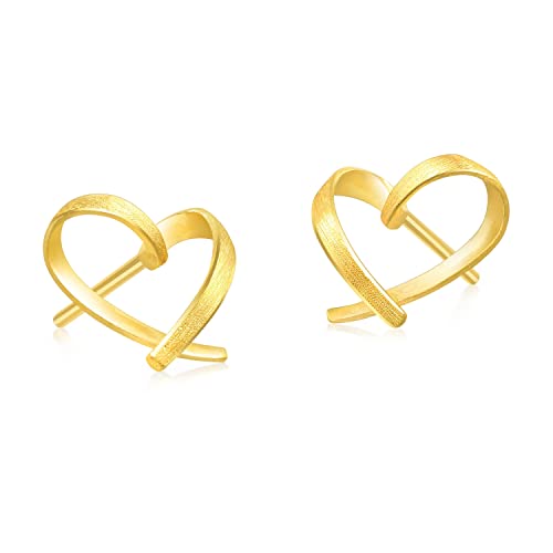 CHOW SANG SANG 999.9 24K Gold Essence Simple Lovely Heart