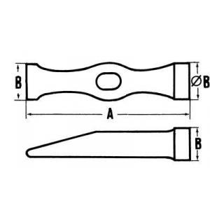 MOB Outillage 0200320701 Marteau à garnir tète ronde 32 NT en Carbone quadri-matière