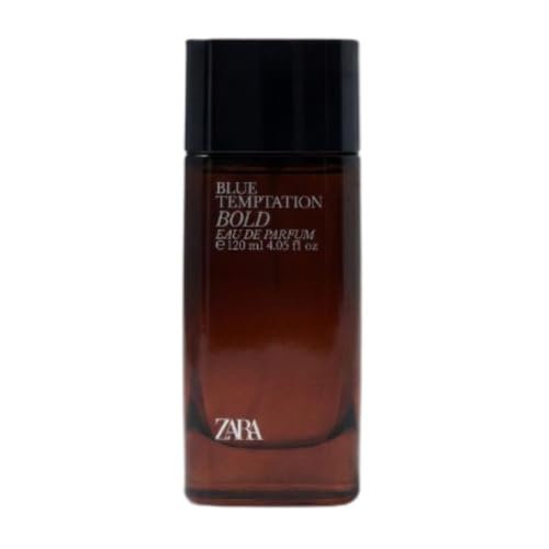 Zara Blue Temptation Bold Fragrance with Bergamot, Lemon, Pink Pepper, Tonka & Patchouli, Intense Amber Woody Perfume for Men Eau de Parfum EDP 120ml (4.05 fl oz)