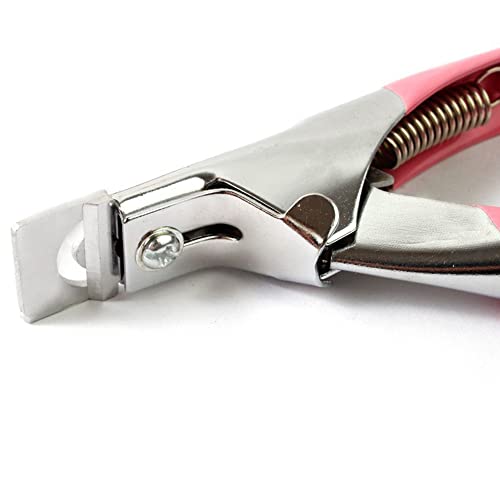 Cortaúñas acrílico rosa para uñas postizas miniatura 6