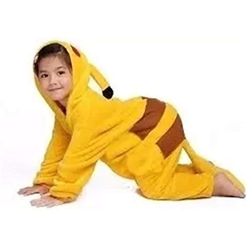 Fantasia Pikachu Pokemon Infantil Unisex Com Capuz G 7-8